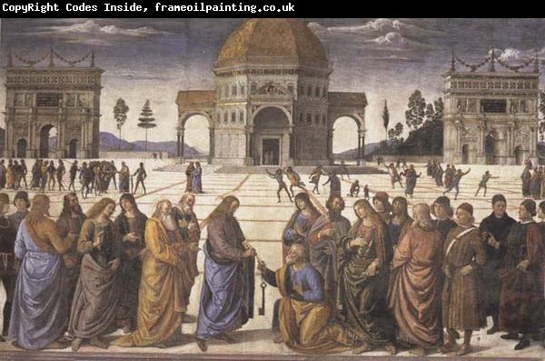 Pietro Perugino Christ Giving the Keys to Saint Peter